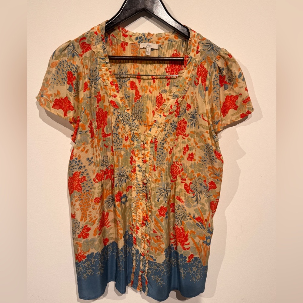 Joie Silk Floral V-Neck Women’s Top